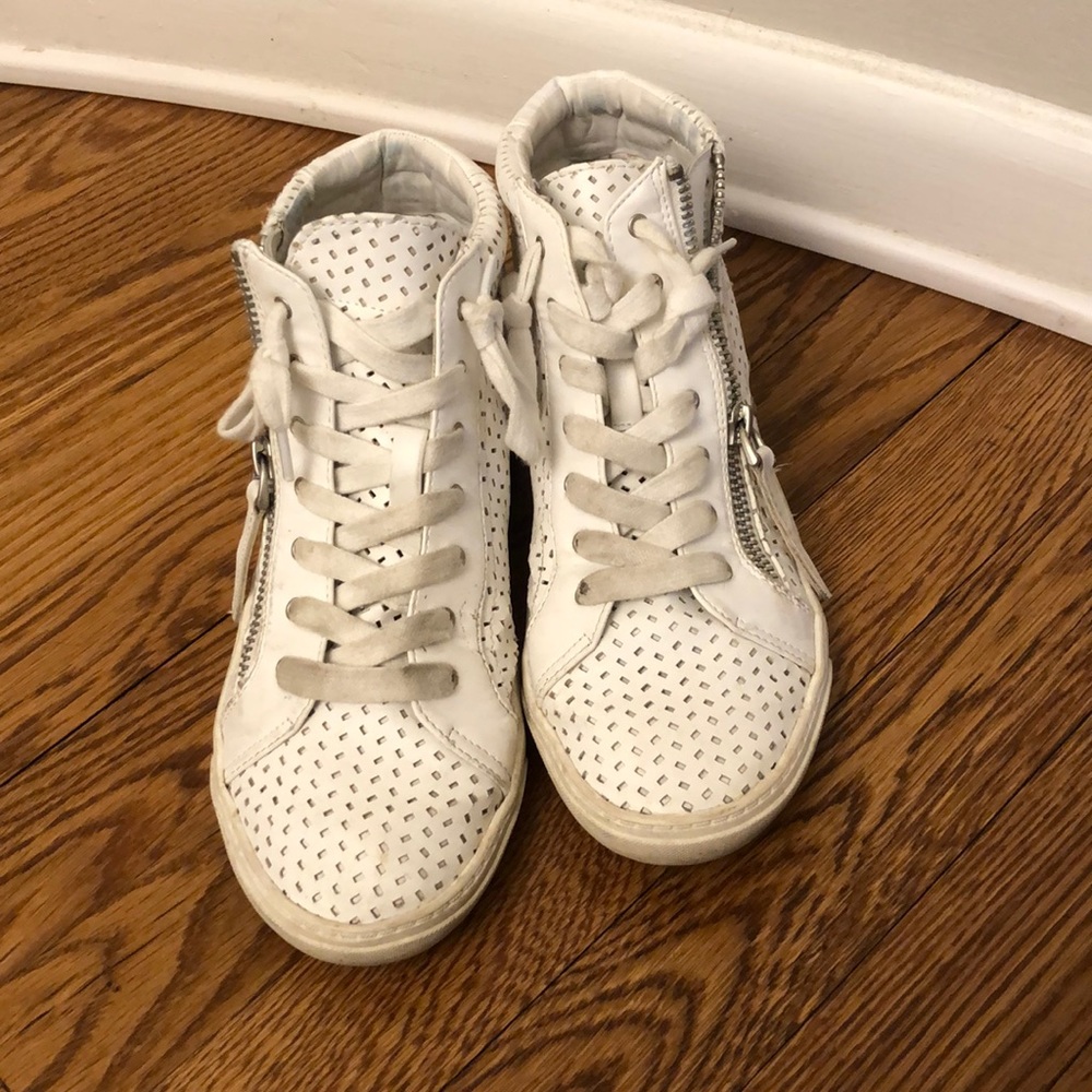 Dolce Vita white Zip High Tops